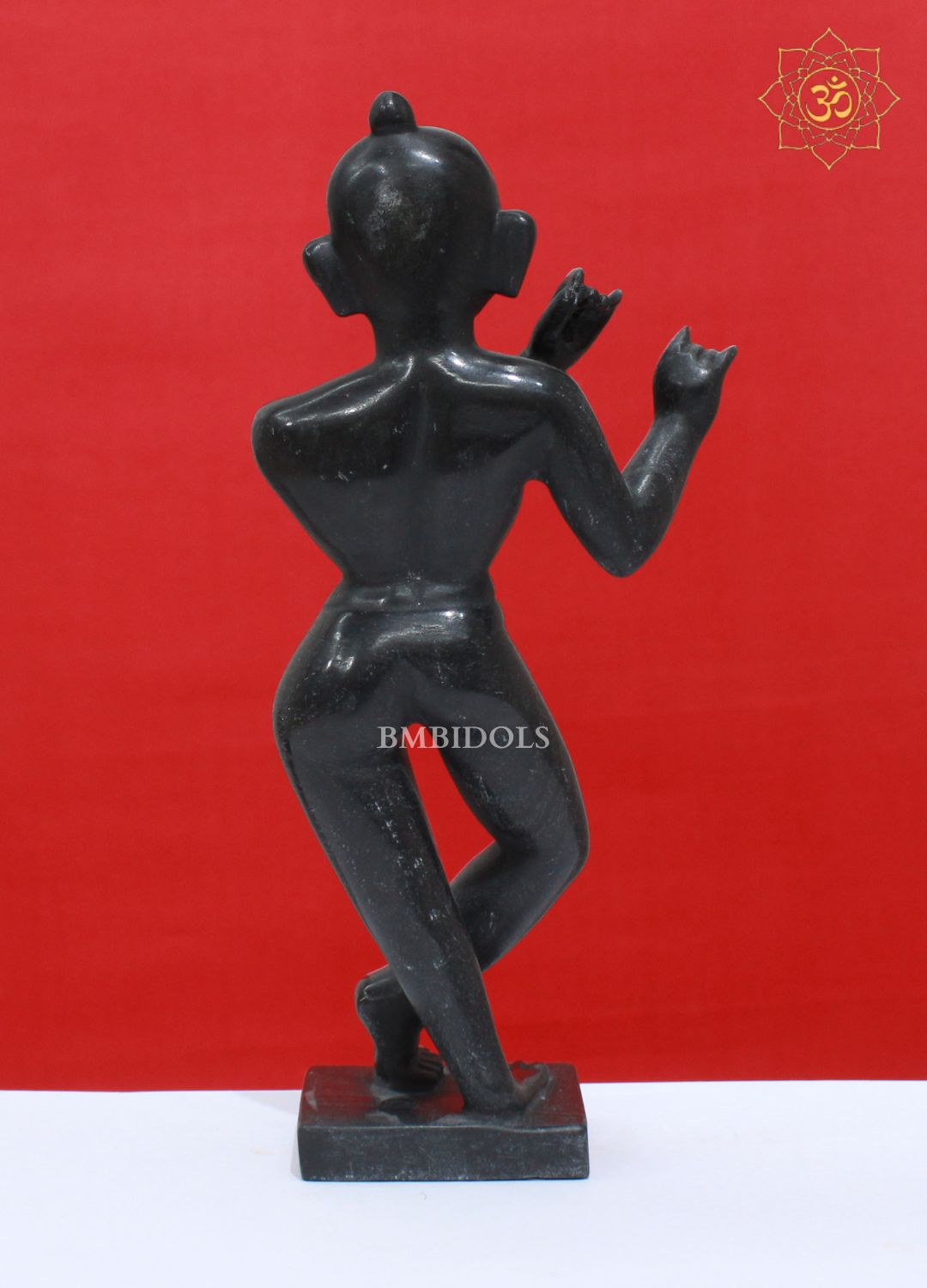 Black Stone Radha Raman Krishna Murti for Homes or Temples