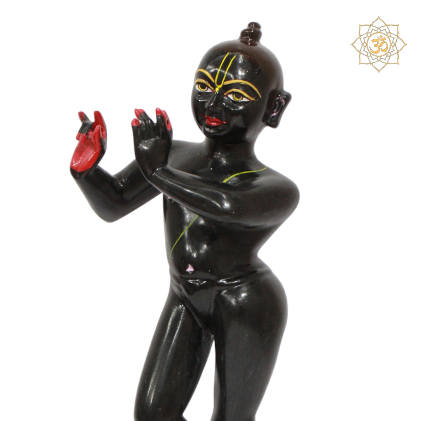 Black Iskcon Krishna Murti for Homes and Temples in 15inches