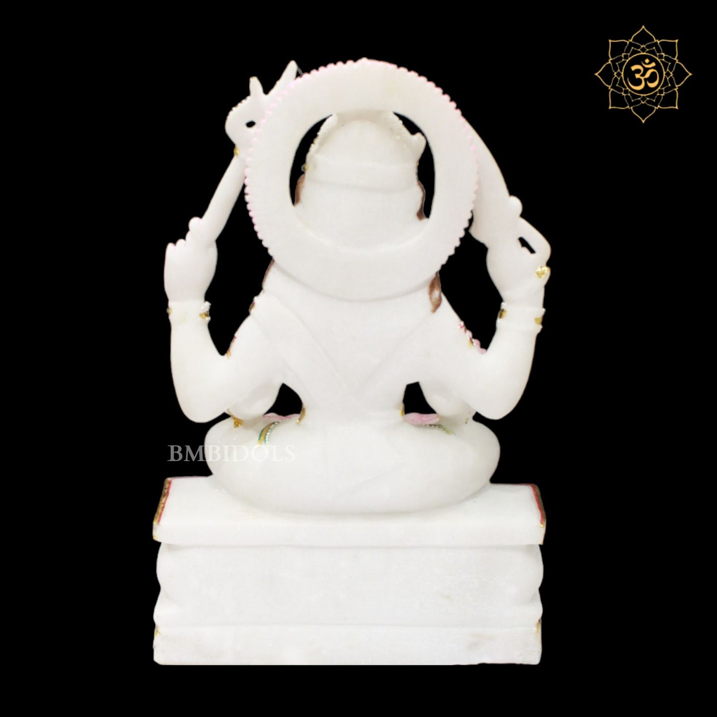 White Marble Santoshi Maa Murti in Makrana Marble 15inches