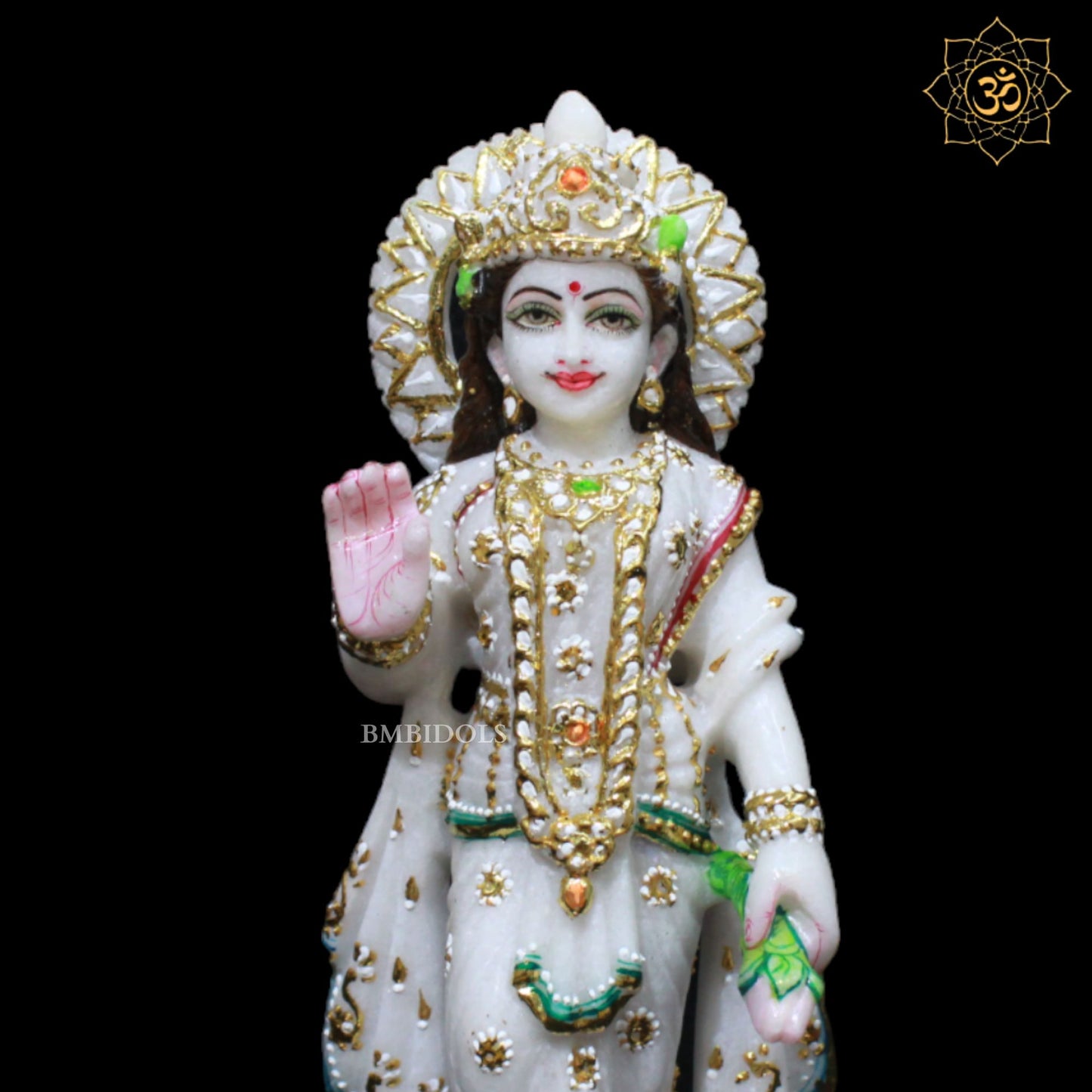Marble Radha Krishna Murti in 11inches best for Home Temples