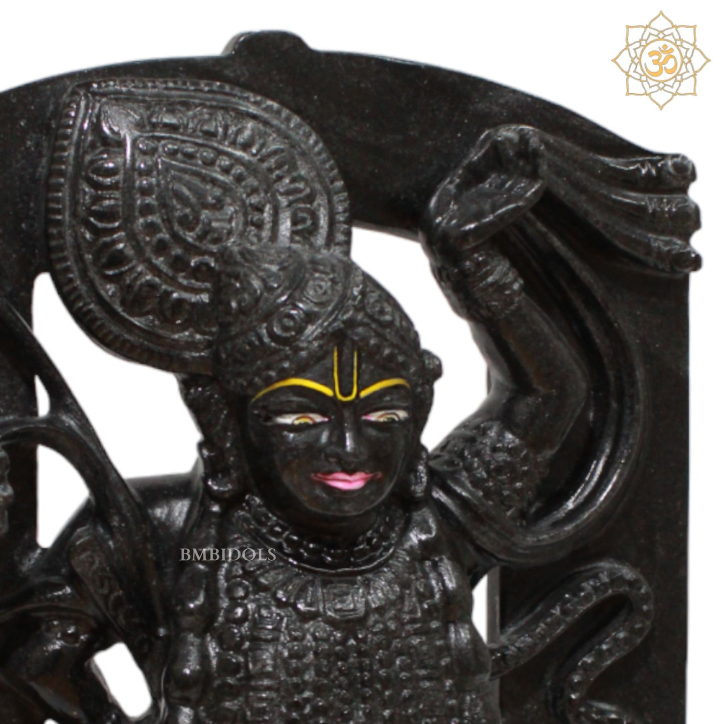 Black Shrinath Ji Statue for Homes and Temples in 12inches