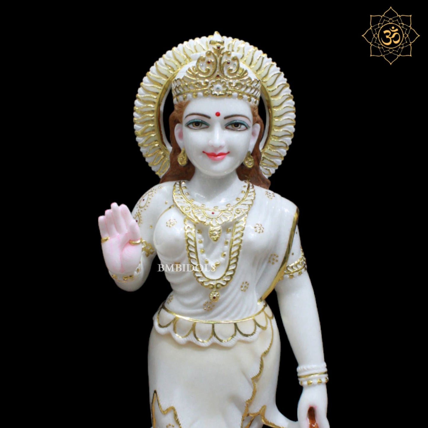 Marble Parvati Maa Murti for Homes and Temples