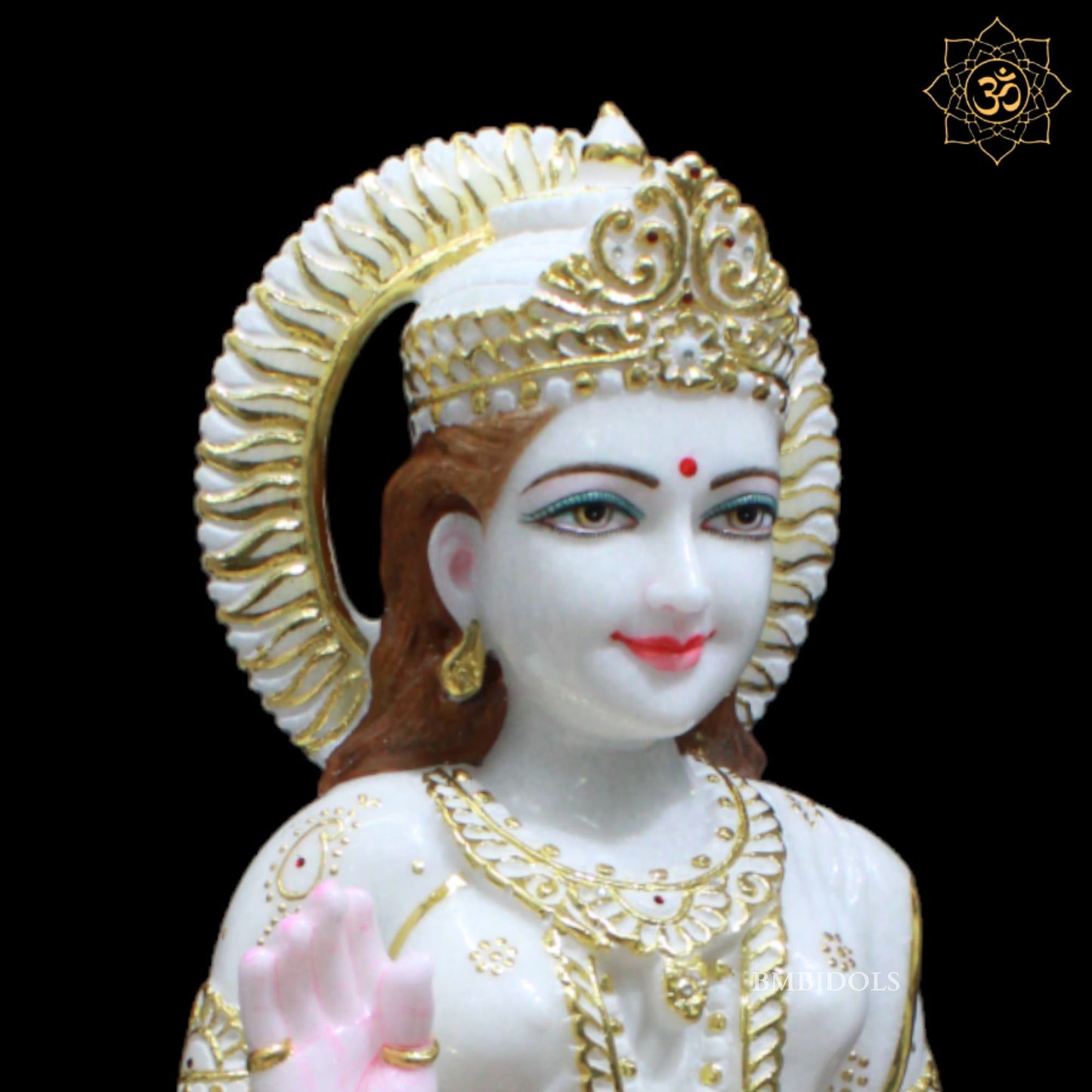 Marble Parvati Maa Murti for Homes and Temples