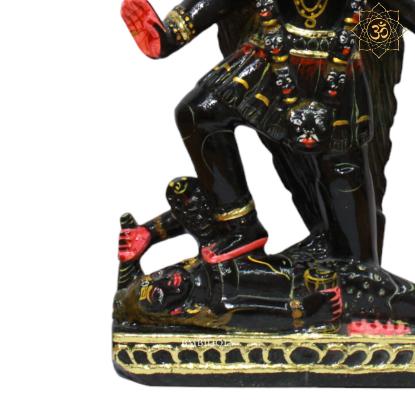 Black Stone Maha Kali Maa Murti for Homes and Temples in 12inch