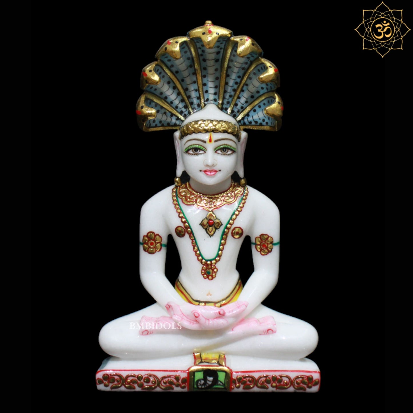 Marble Parshavnath Murti for Homes and Temples in 9inches