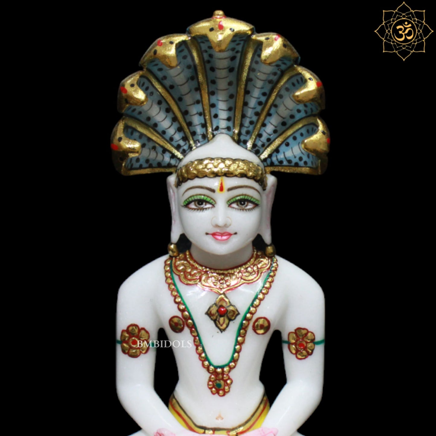 Marble Parshavnath Murti for Homes and Temples in 9inches