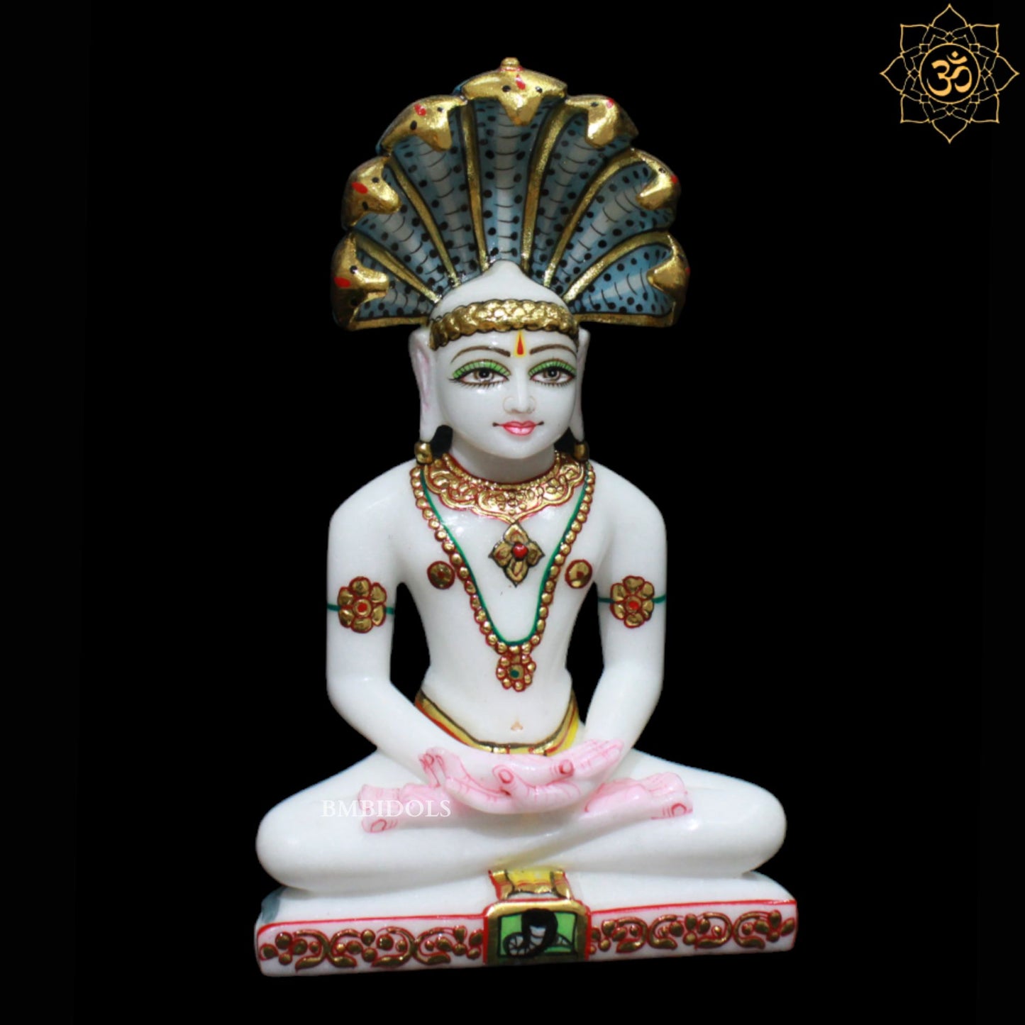 Marble Parshavnath Murti for Homes and Temples in 9inches