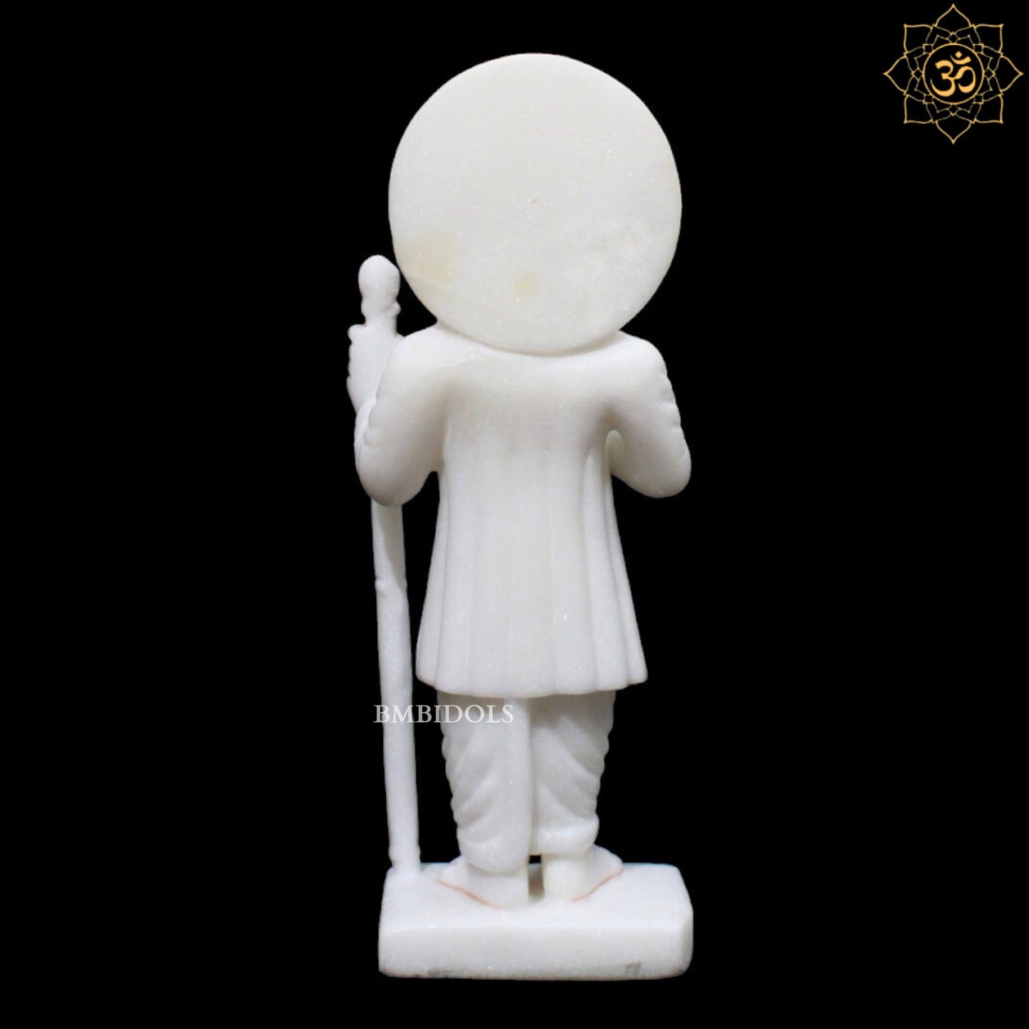 White Marble Jalaram Bapa Murti for Homes and Temples in 9inches