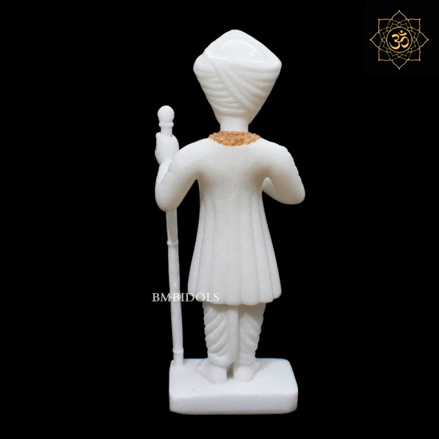 Marble Jalaram Bapa Murti in 15inches for Homes and Temples