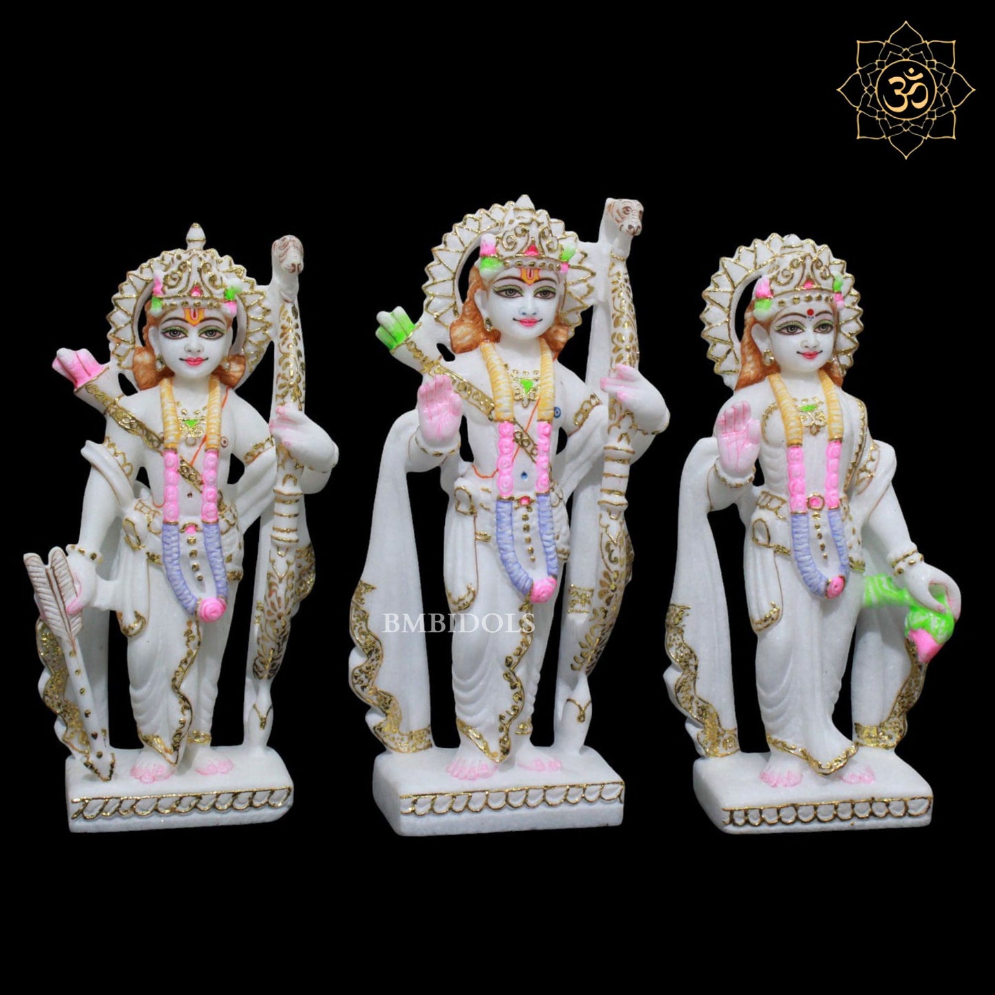 Ram Darbar Marble Murti for Homes and Temples in 1feet