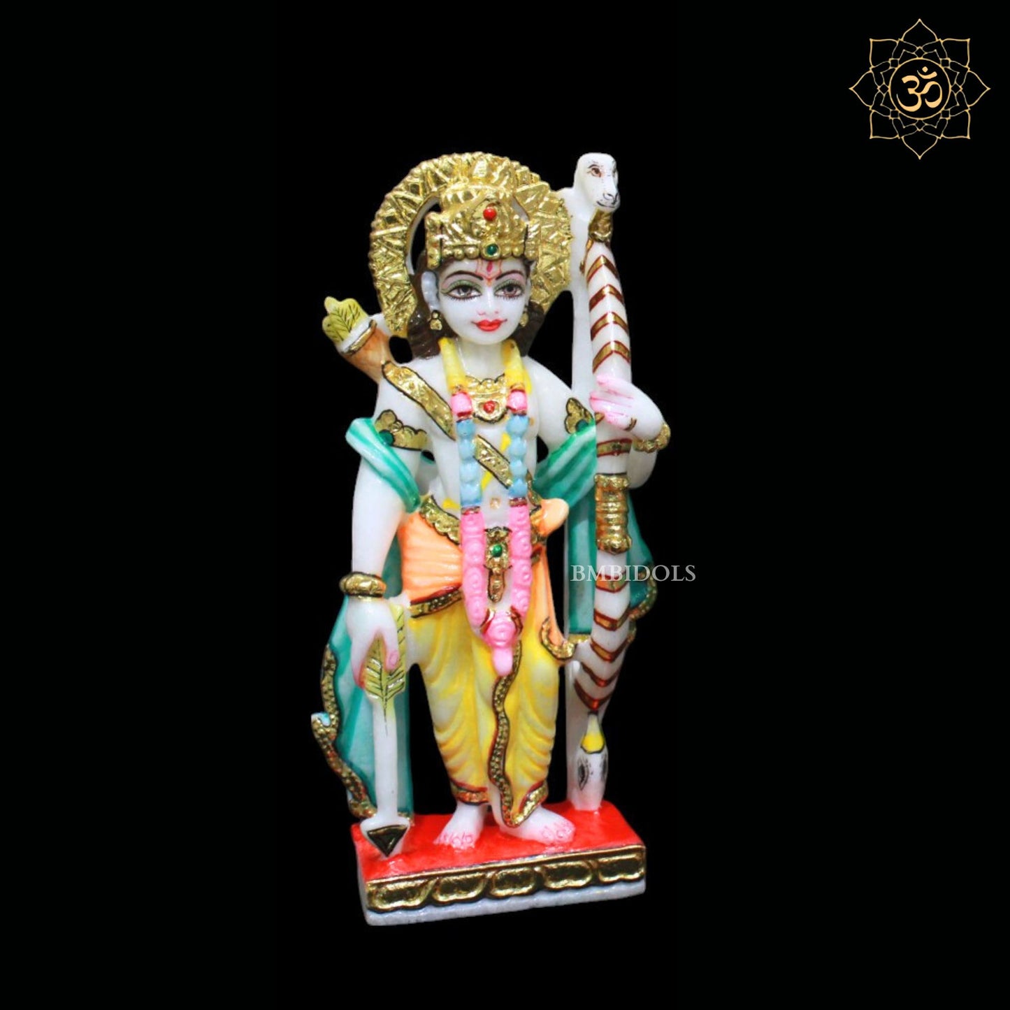 7inch Marble Ram Darbar Murti for Homes and Temples Makrana Marble