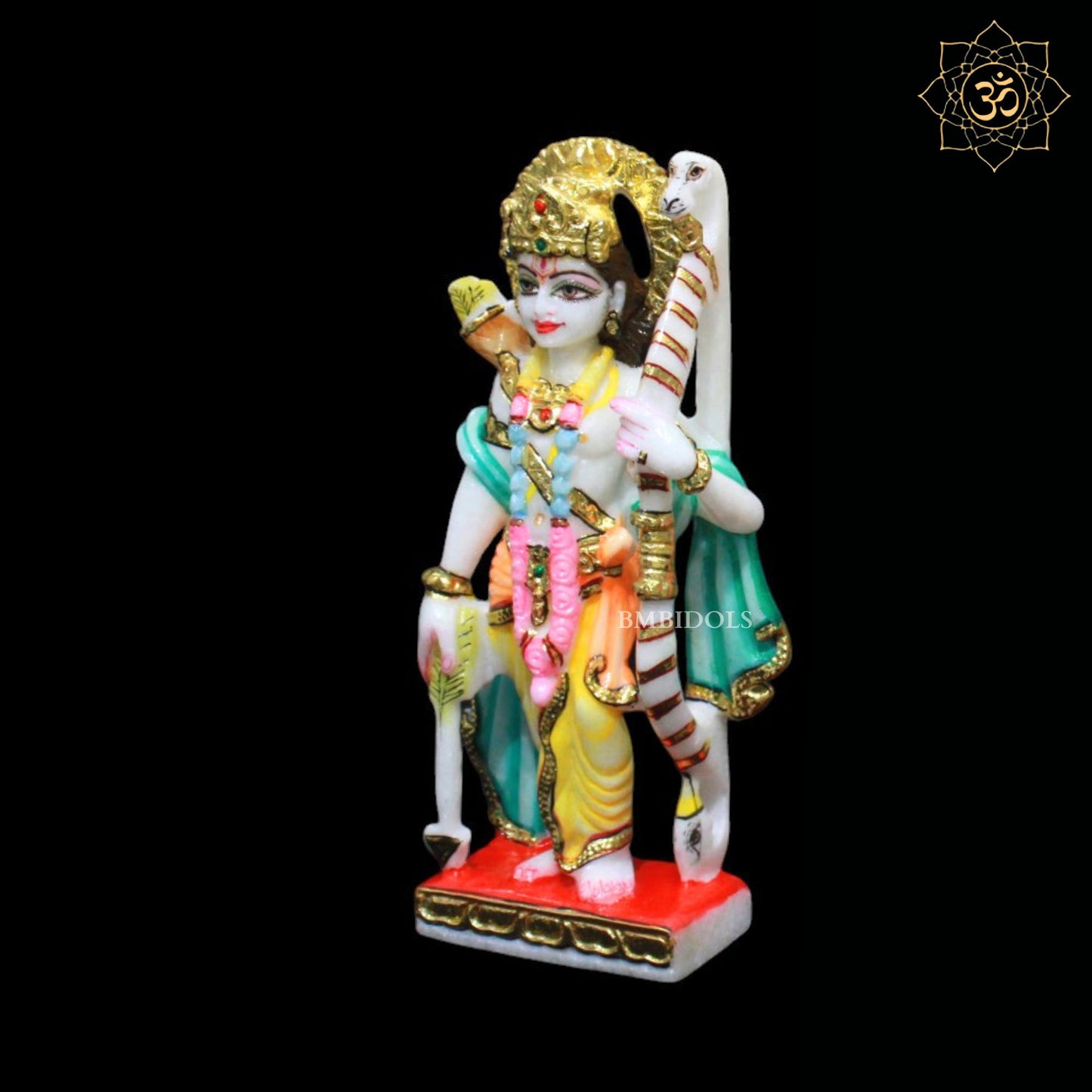 7inch Marble Ram Darbar Murti for Homes and Temples Makrana Marble