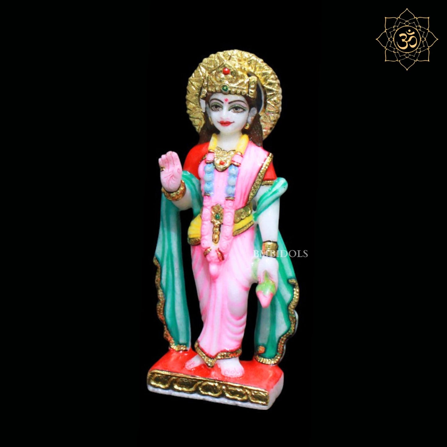 7inch Marble Ram Darbar Murti for Homes and Temples Makrana Marble
