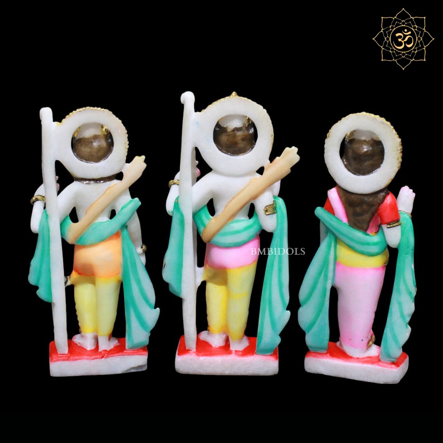 7inch Marble Ram Darbar Murti for Homes and Temples Makrana Marble