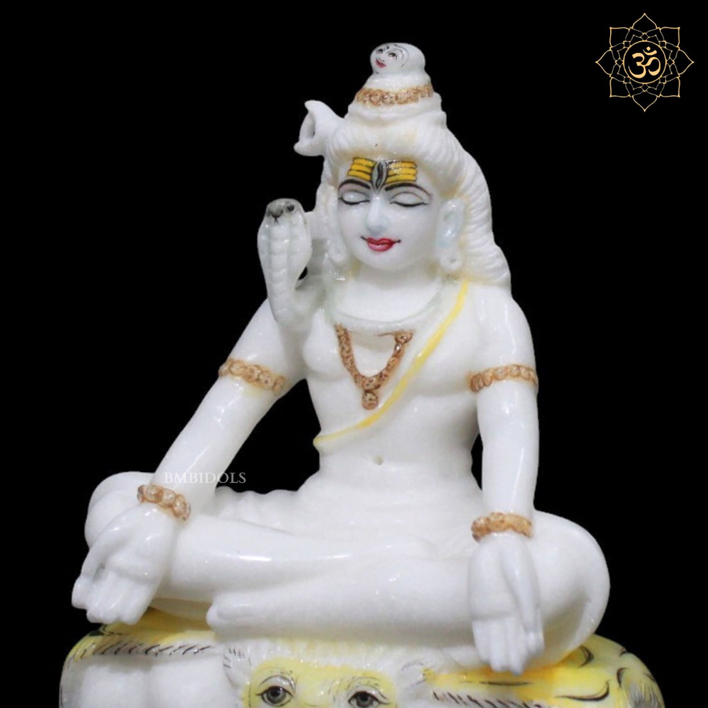 Shiva Marble Murti for Homes and Temples in 7inches in Makrana Marble