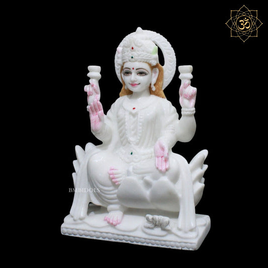 Lakshmi Maa Marble Murti for Homes and Temples in 12inches
