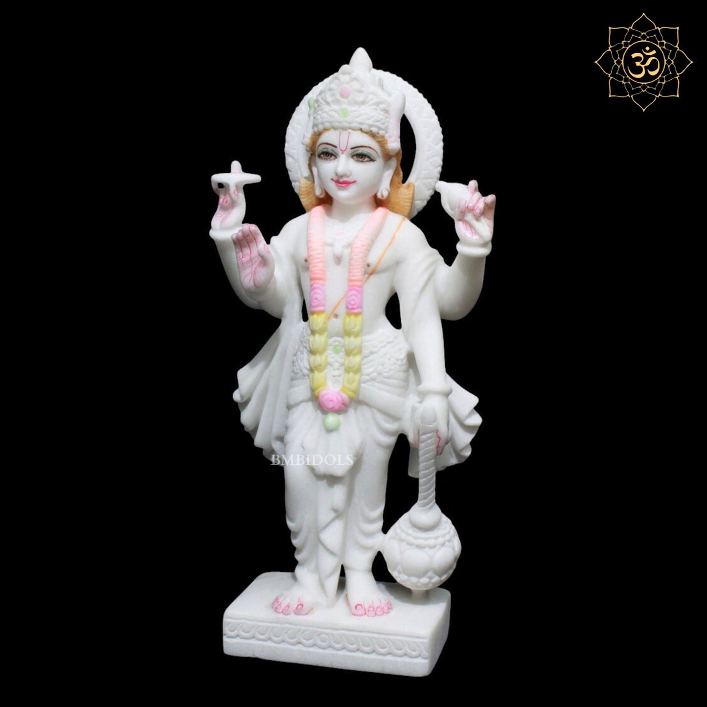 Lakshmi Narayan Marble Murti for Homes and Temples in 15inch