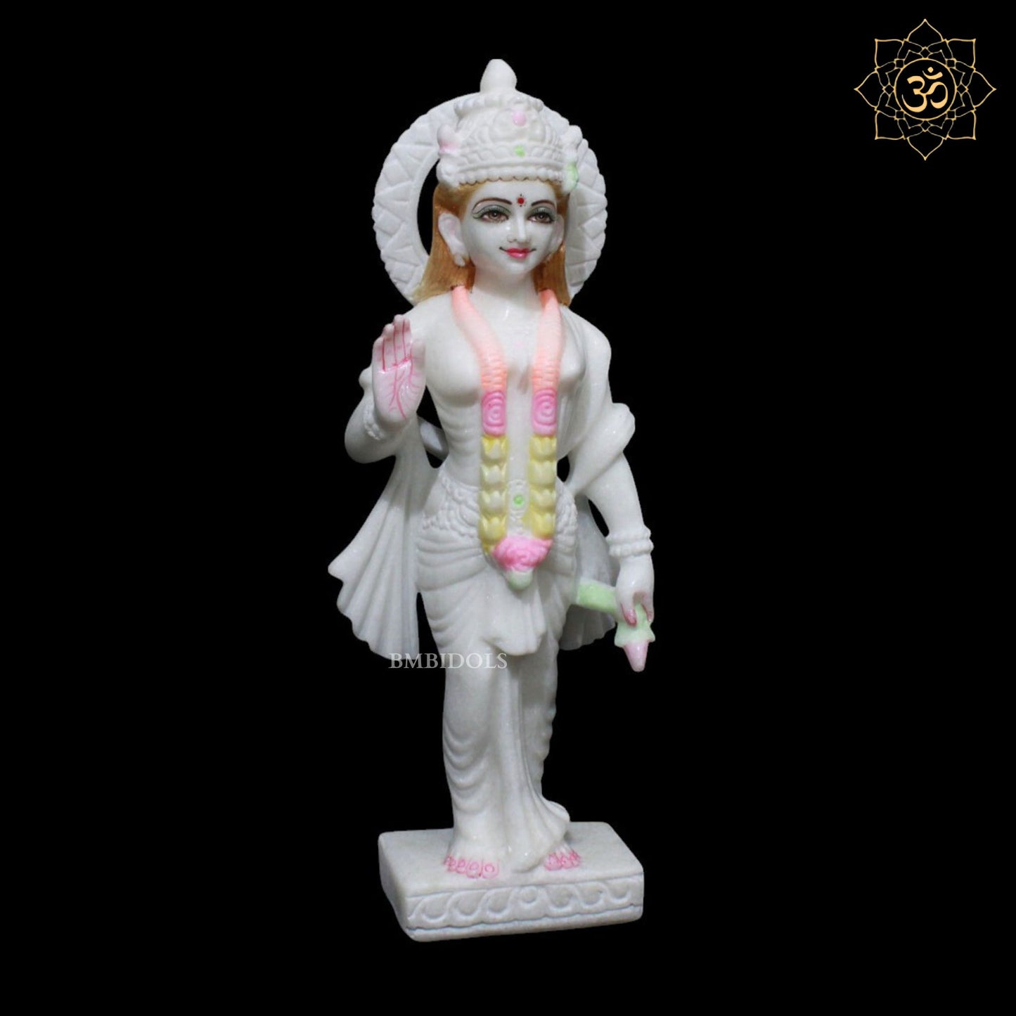 Lakshmi Narayan Marble Murti for Homes and Temples in 15inch
