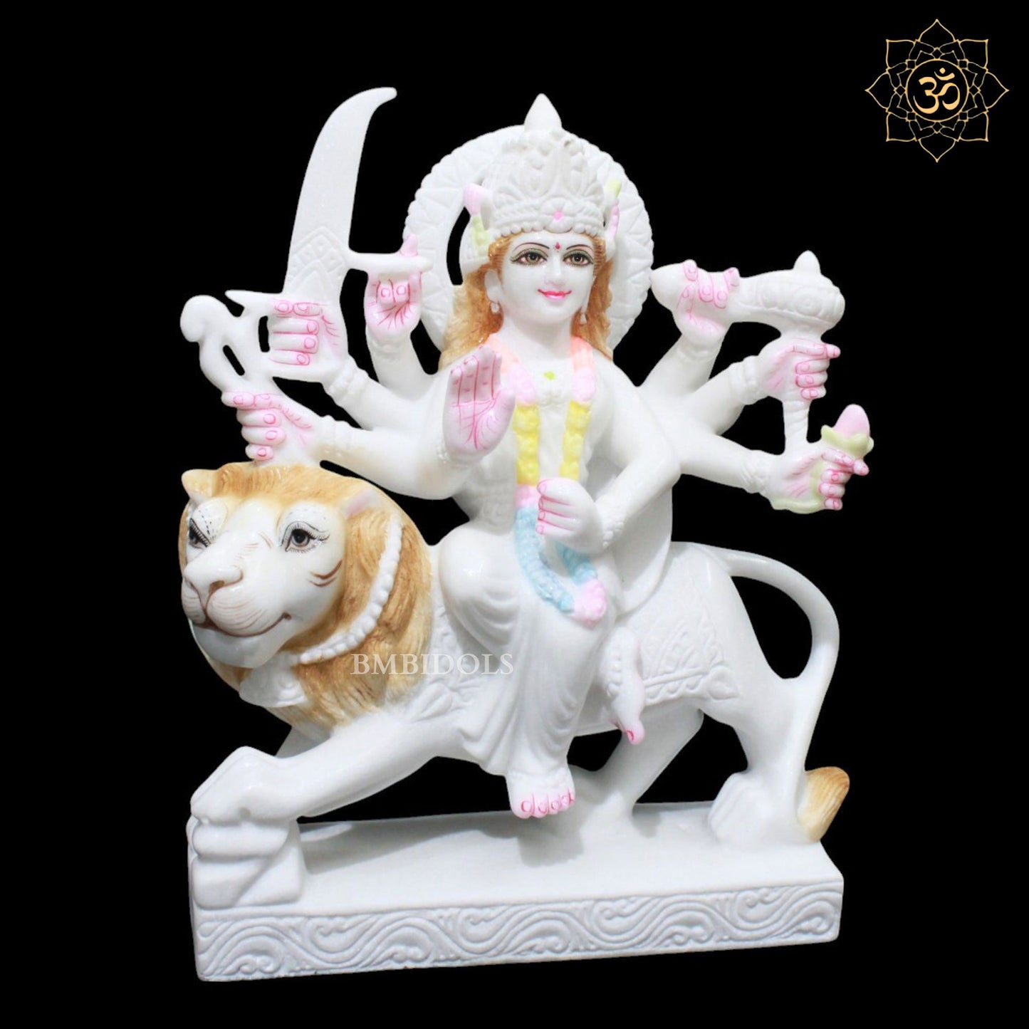 Durga Marble Murti for Homes and Temples in 15inches