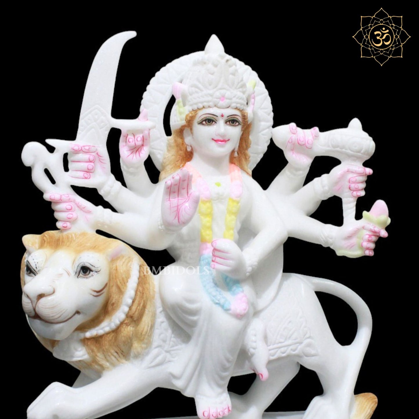 Durga Marble Murti for Homes and Temples in 15inches