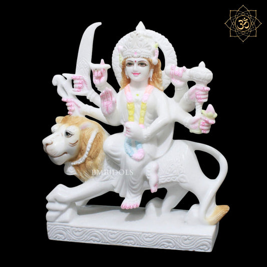 Durga Marble Murti for Homes and Temples in 15inches