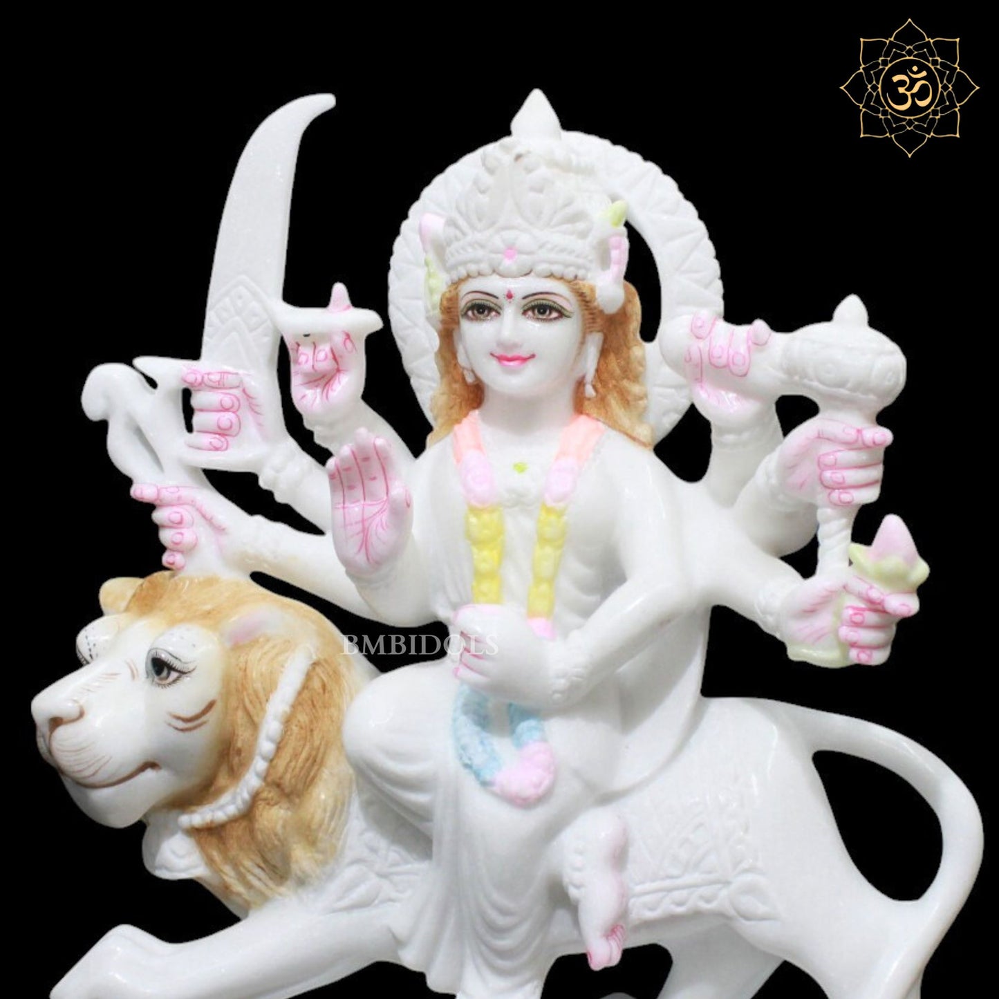 Durga Marble Murti for Homes and Temples in 15inches