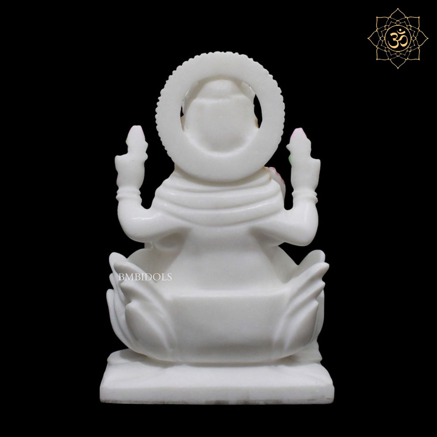 Ganesh Lakshmi Marble Murti for Home Mandirs in 9inches