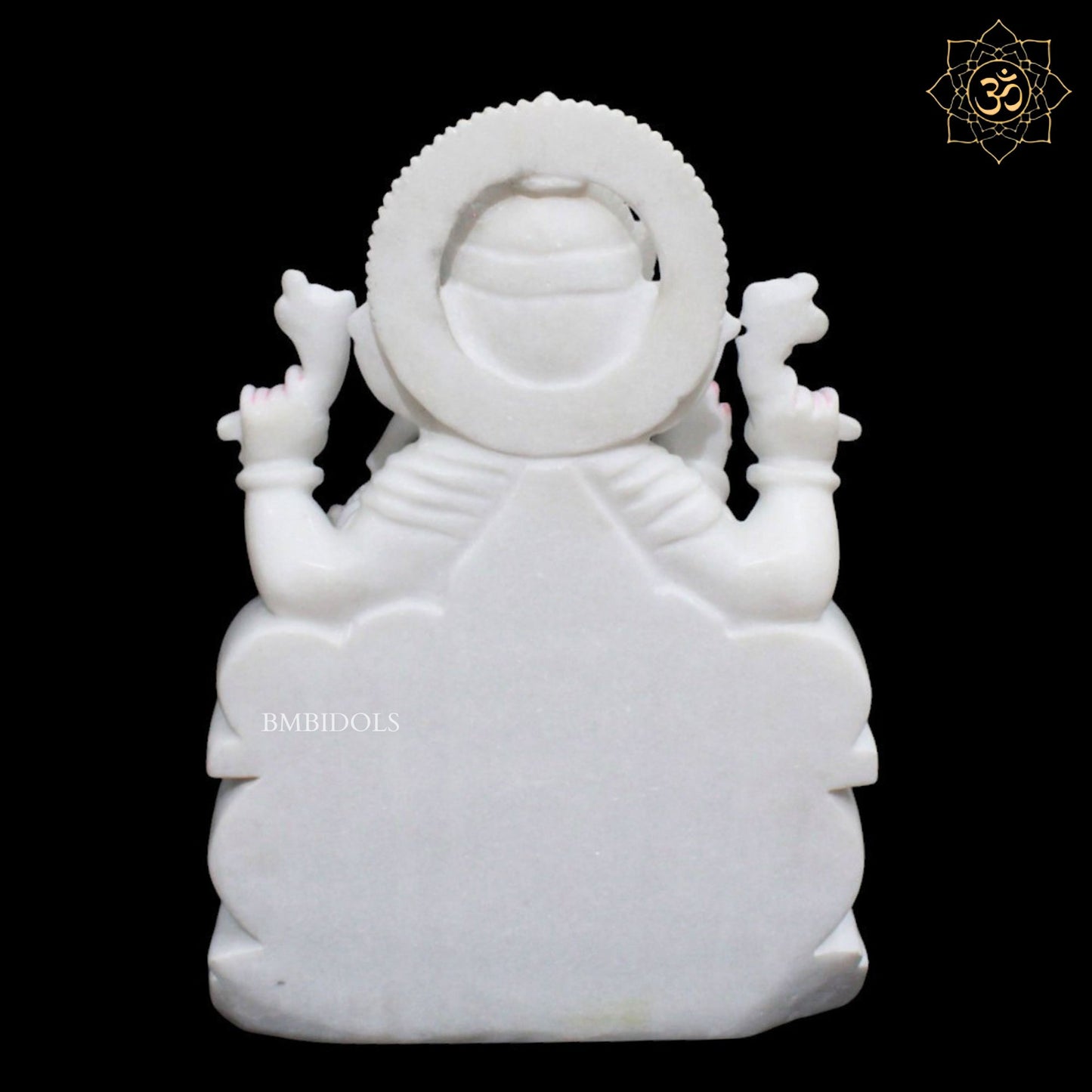 Ganesh Marble Murti in Makrana Marble in 18inches for Homes & Temples