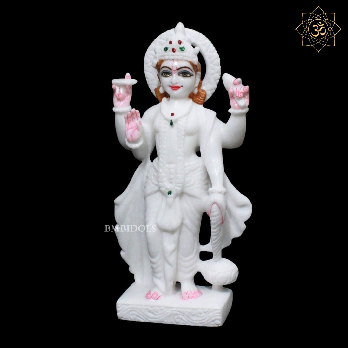 Lakshmi Narayan Marble Murti for Homes and Temples in 1feet