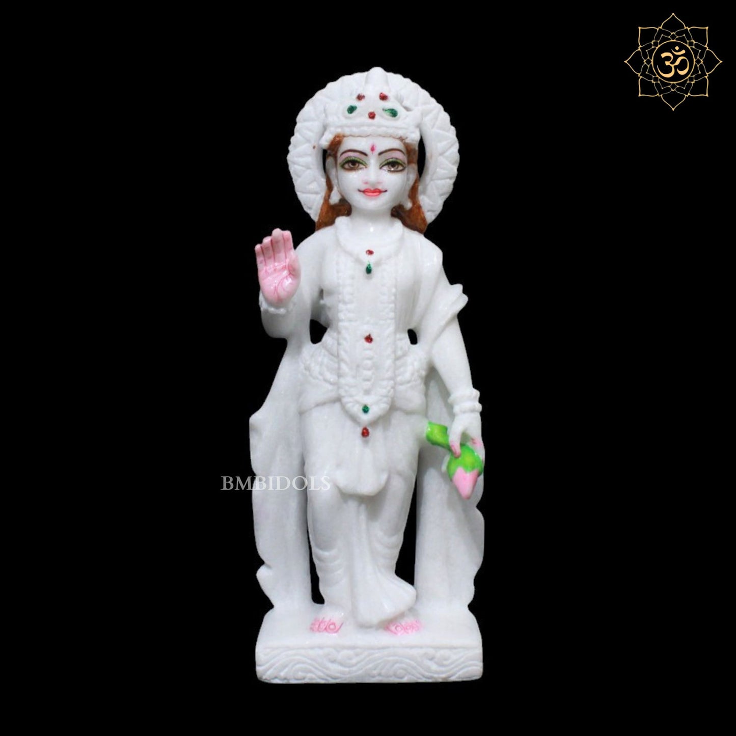Lakshmi Narayan Marble Murti for Homes and Temples in 1feet
