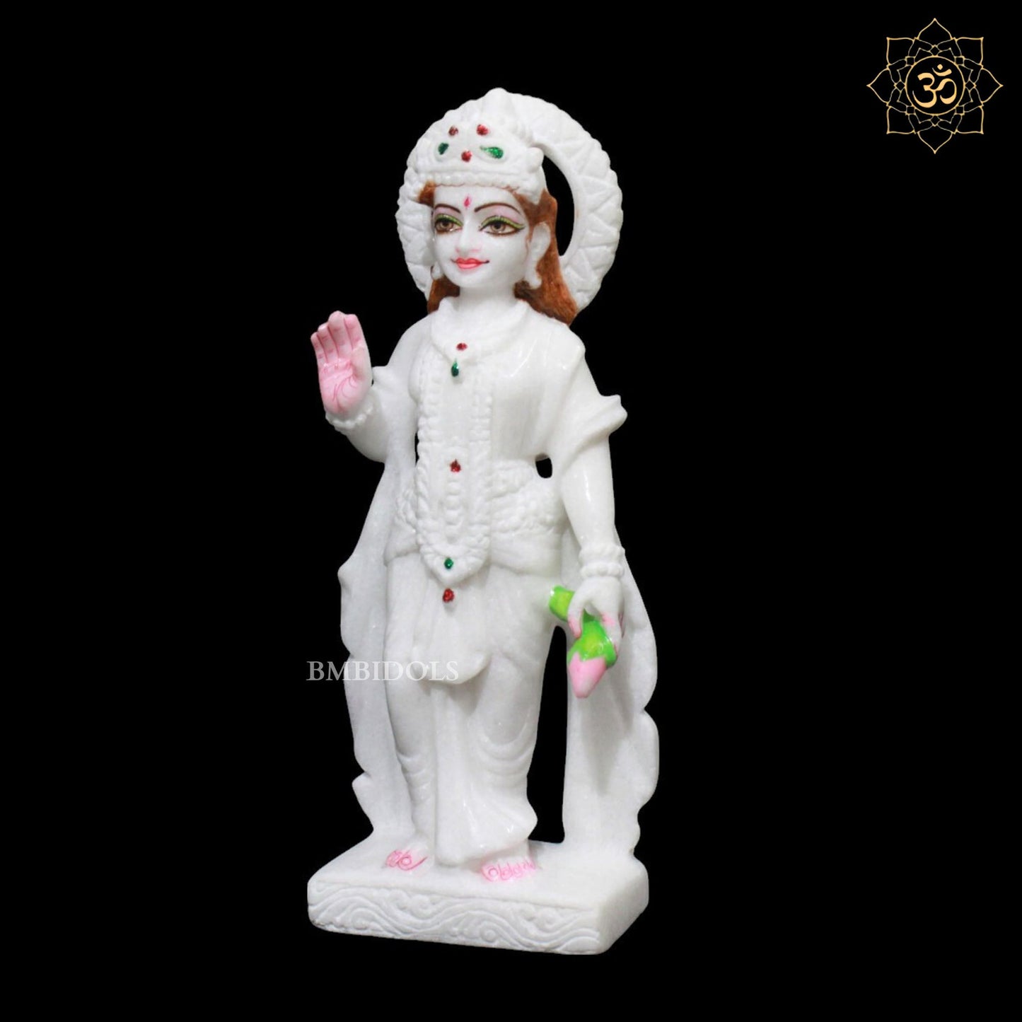 Lakshmi Narayan Marble Murti for Homes and Temples in 1feet