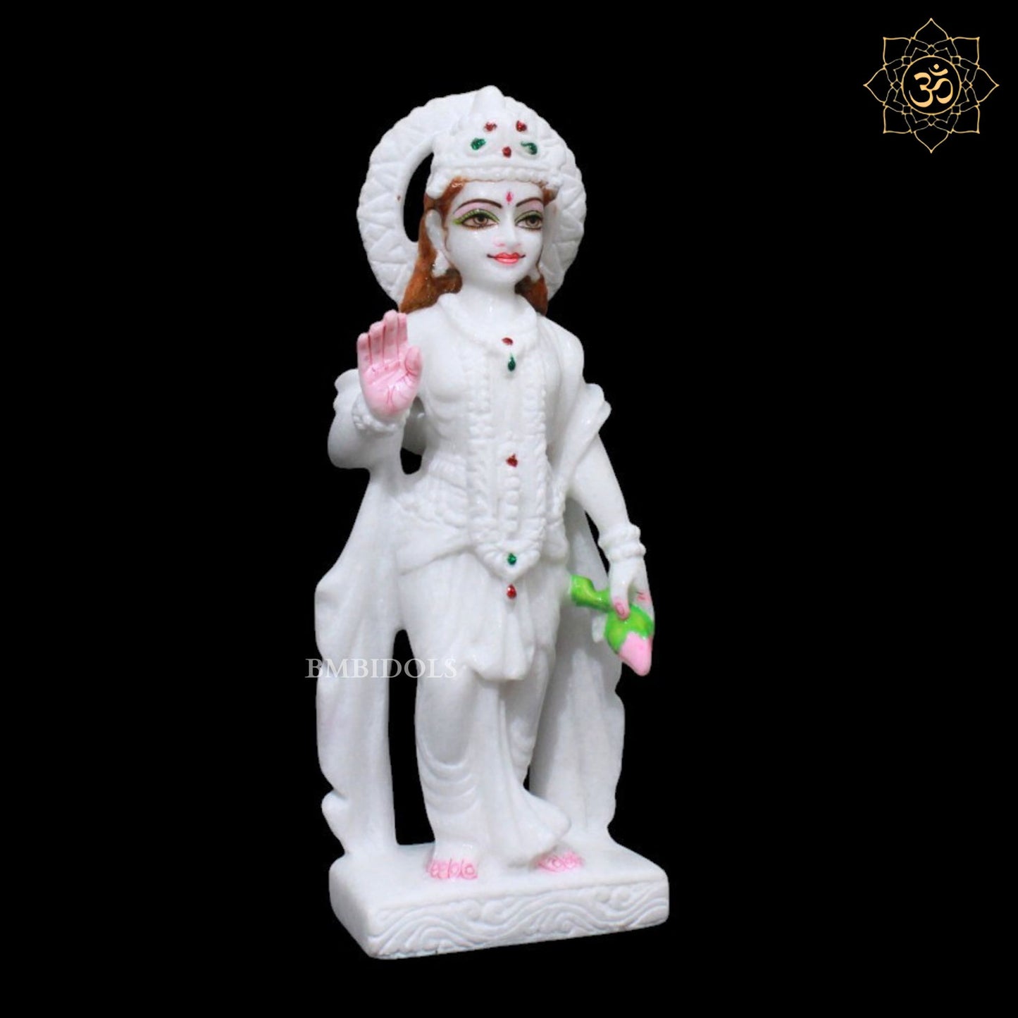 Lakshmi Narayan Marble Murti for Homes and Temples in 1feet