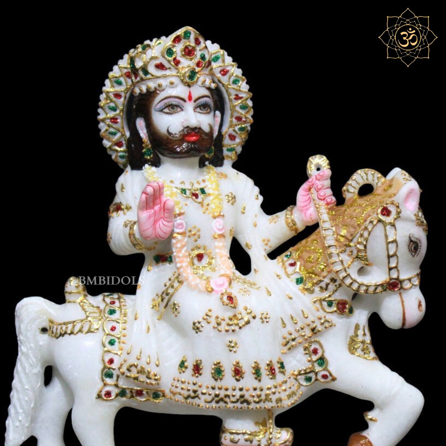 Ramdev Bhagwan Marble Murti for Homes and Temples in Makrana Marble