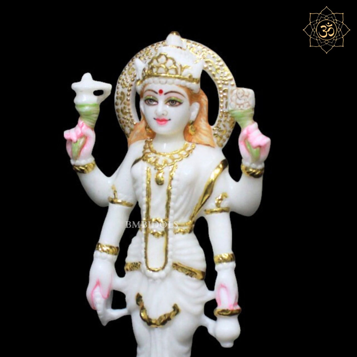 Marble Parvati Maa Murti for Homes and Temples in 12inches Makrana Marble