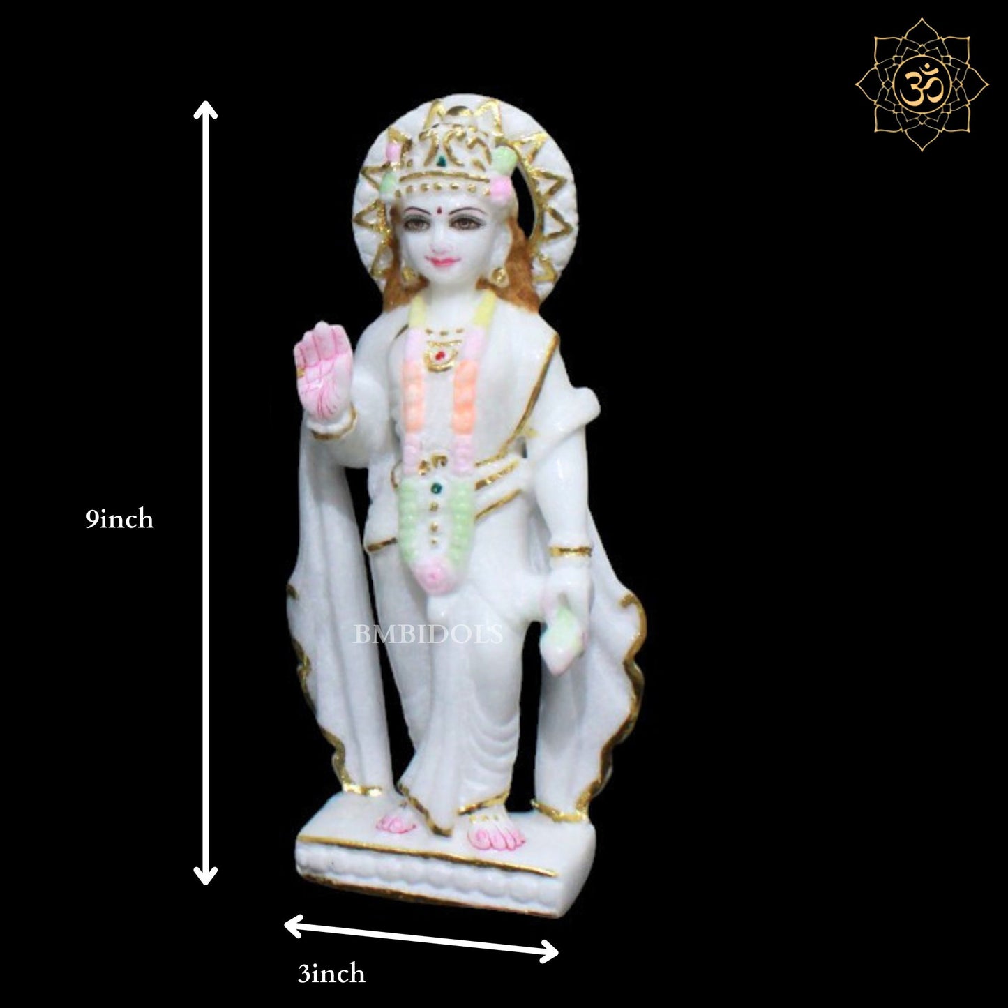 Ram Darbar Marble Statue for Homes and Temples in 9inches