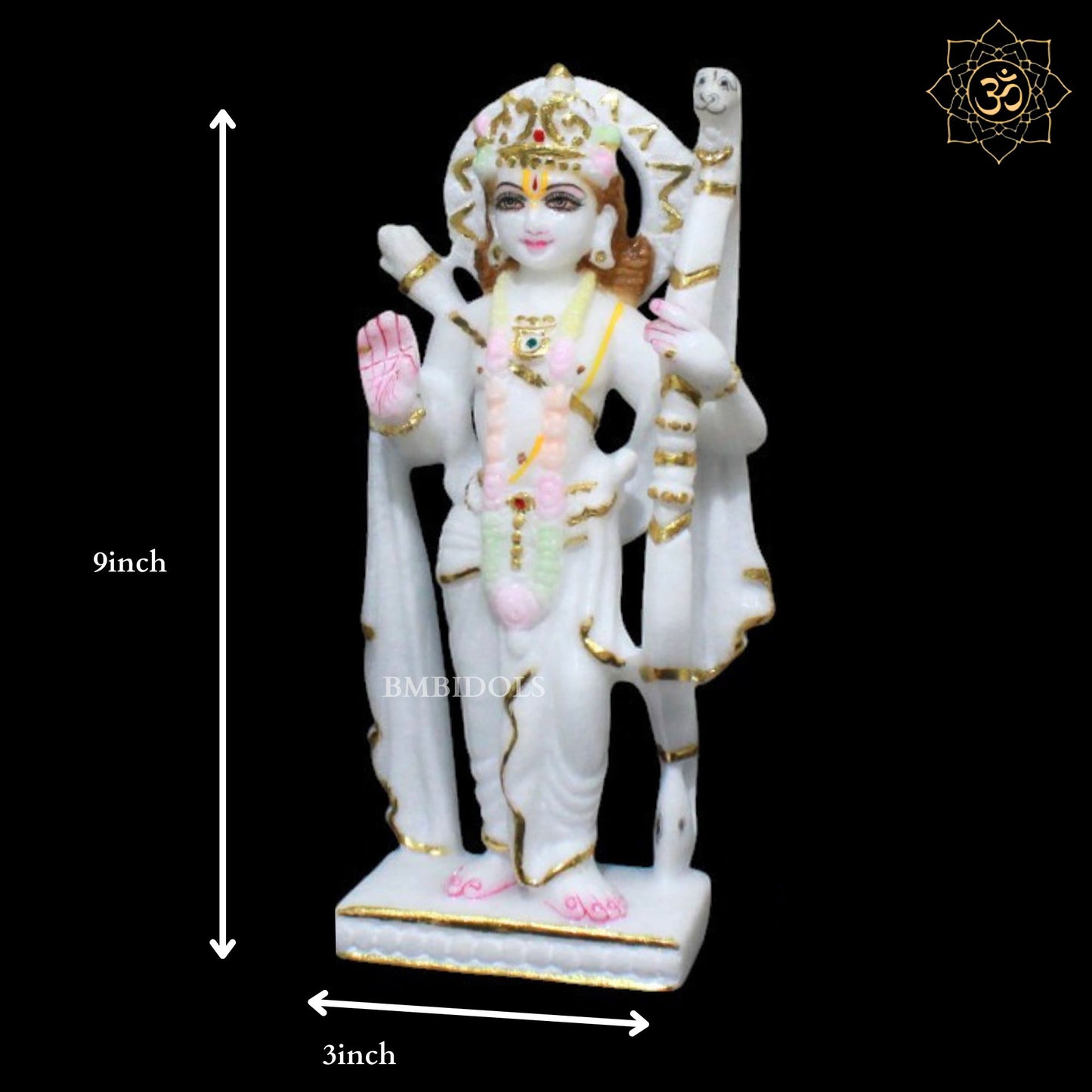 Ram Darbar Marble Statue for Homes and Temples in 9inches