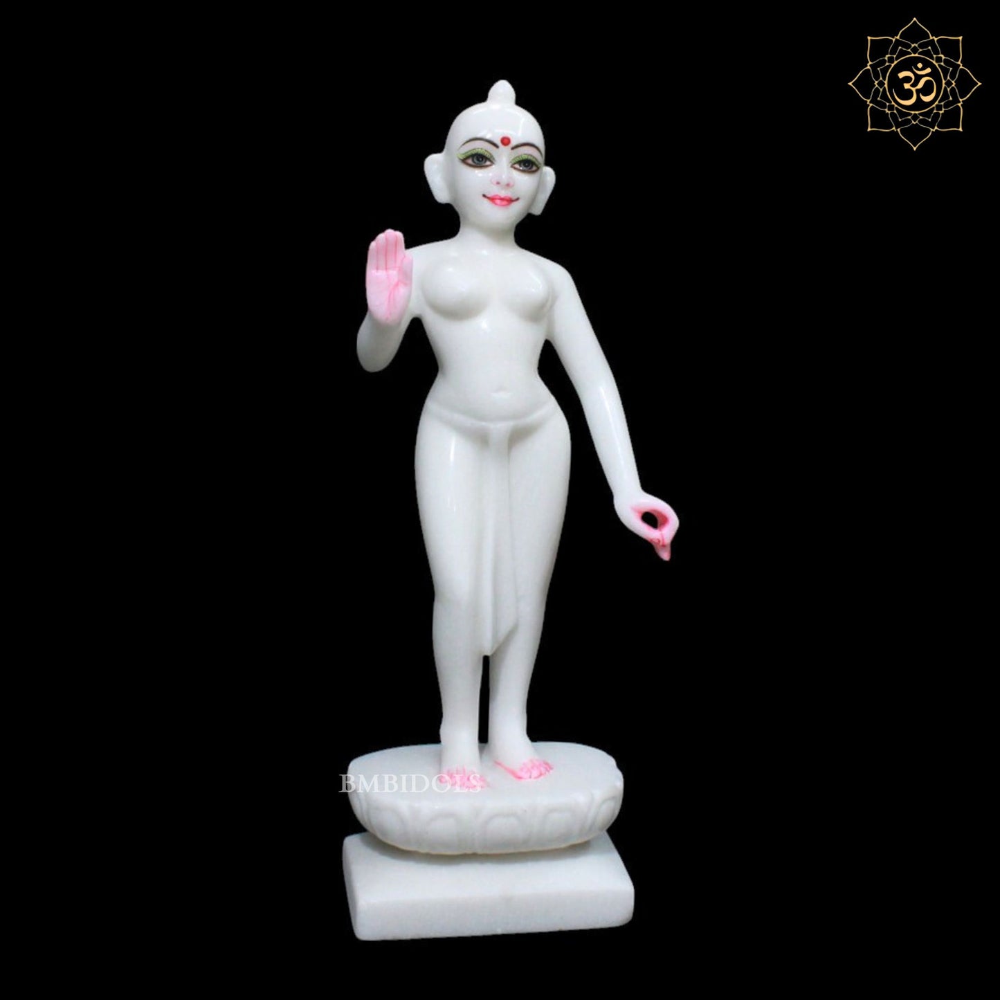 Iskcon Radha Krishna Marble Murti for Homes and Temples in 15inches