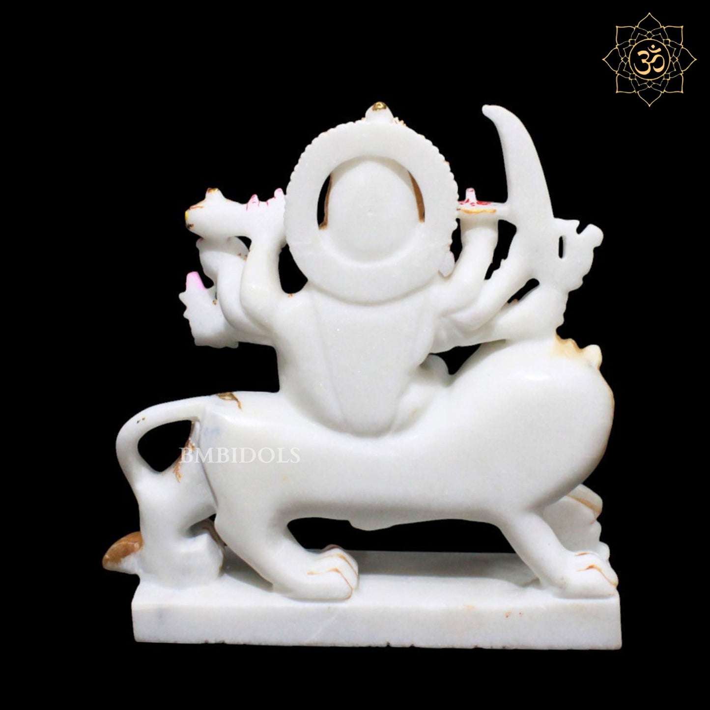 9inch Durga Mata Marble Murti for Homes and Temples in Makrana Marble