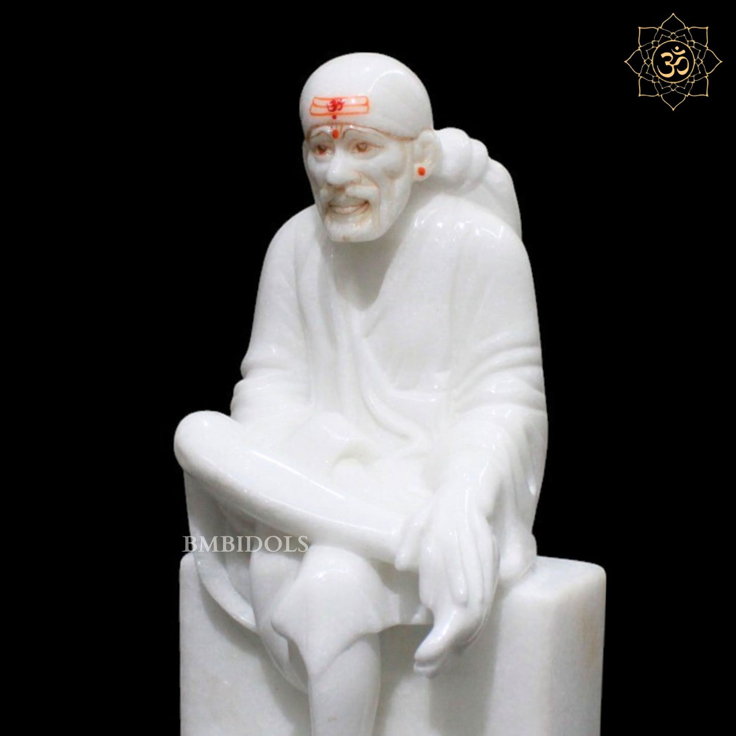 Shridi Sai Baba Marble Murti for Homes and Temples in 1feet