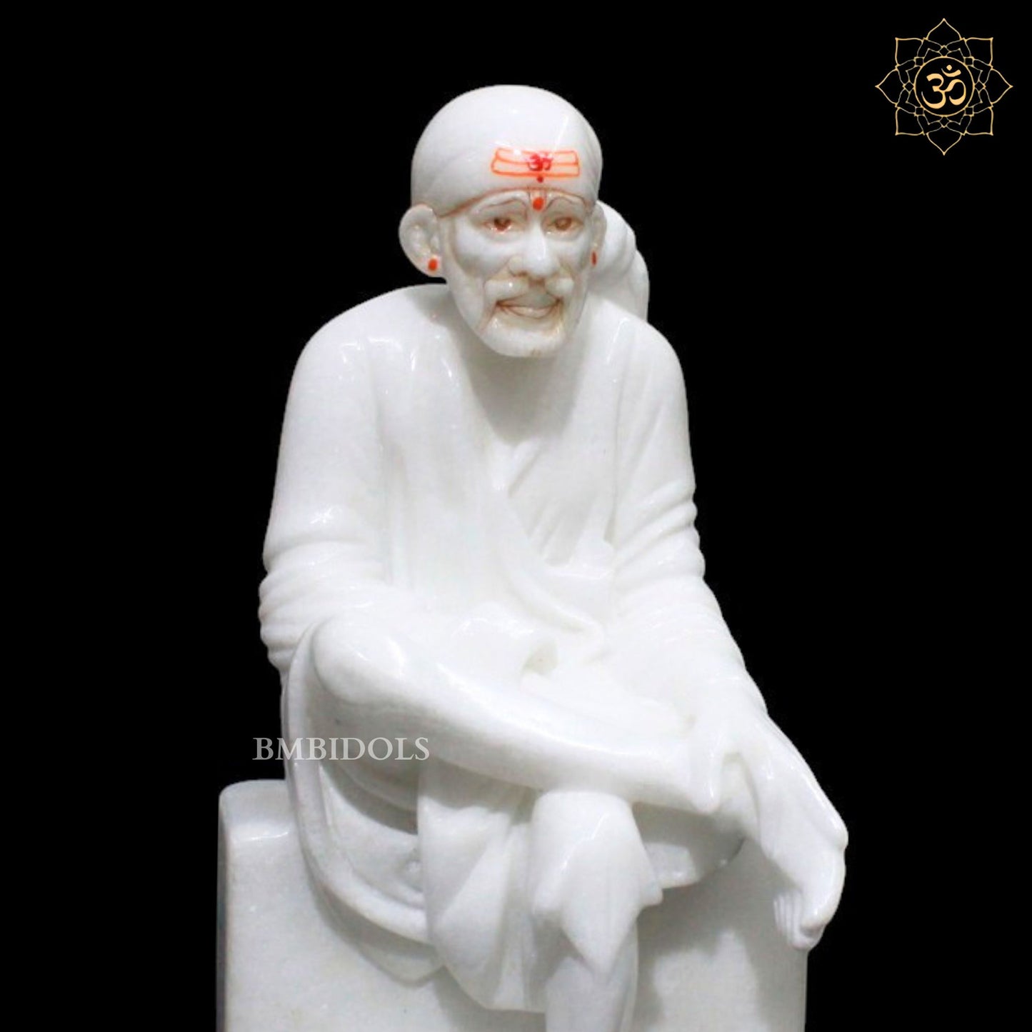 Shridi Sai Baba Marble Murti for Homes and Temples in 1feet