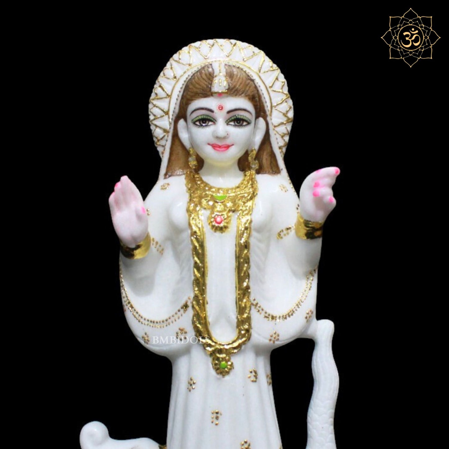 Marble Khodiyar Maa Murti for Homes and Temples in 15inches