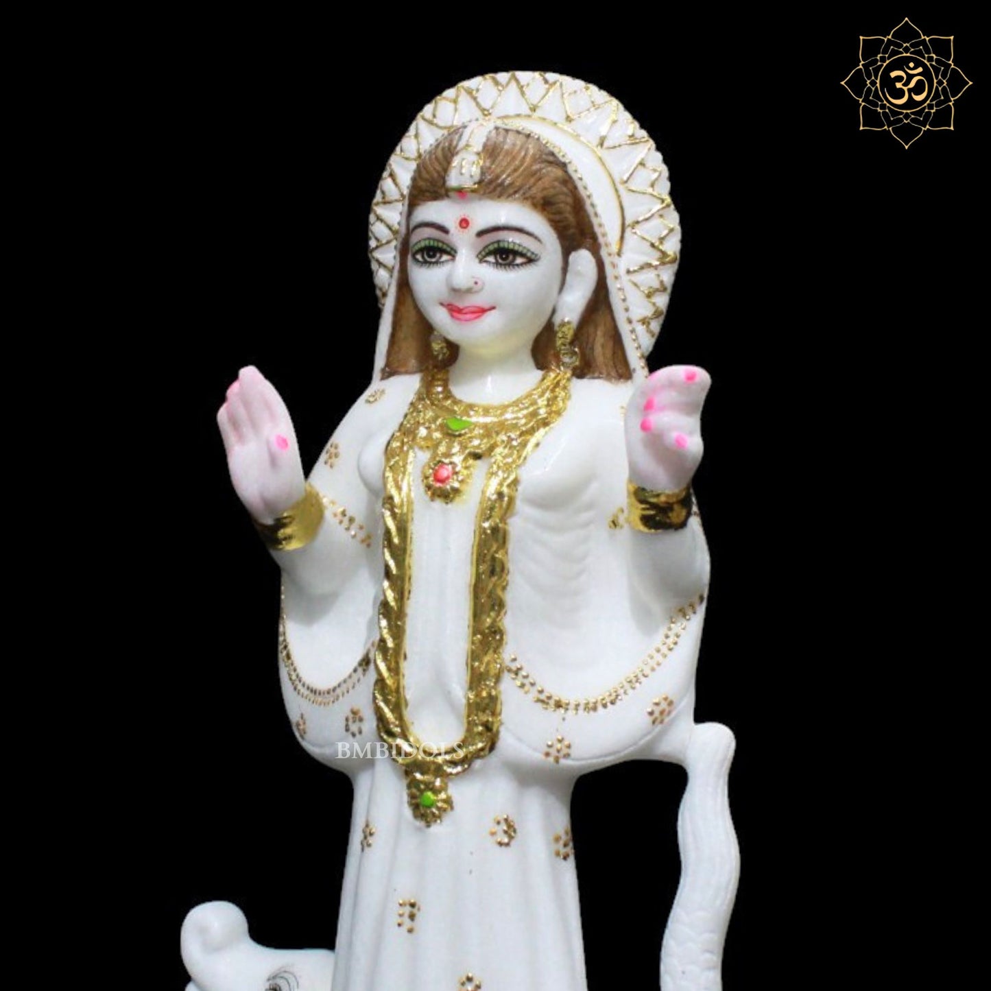 Marble Khodiyar Maa Murti for Homes and Temples in 15inches