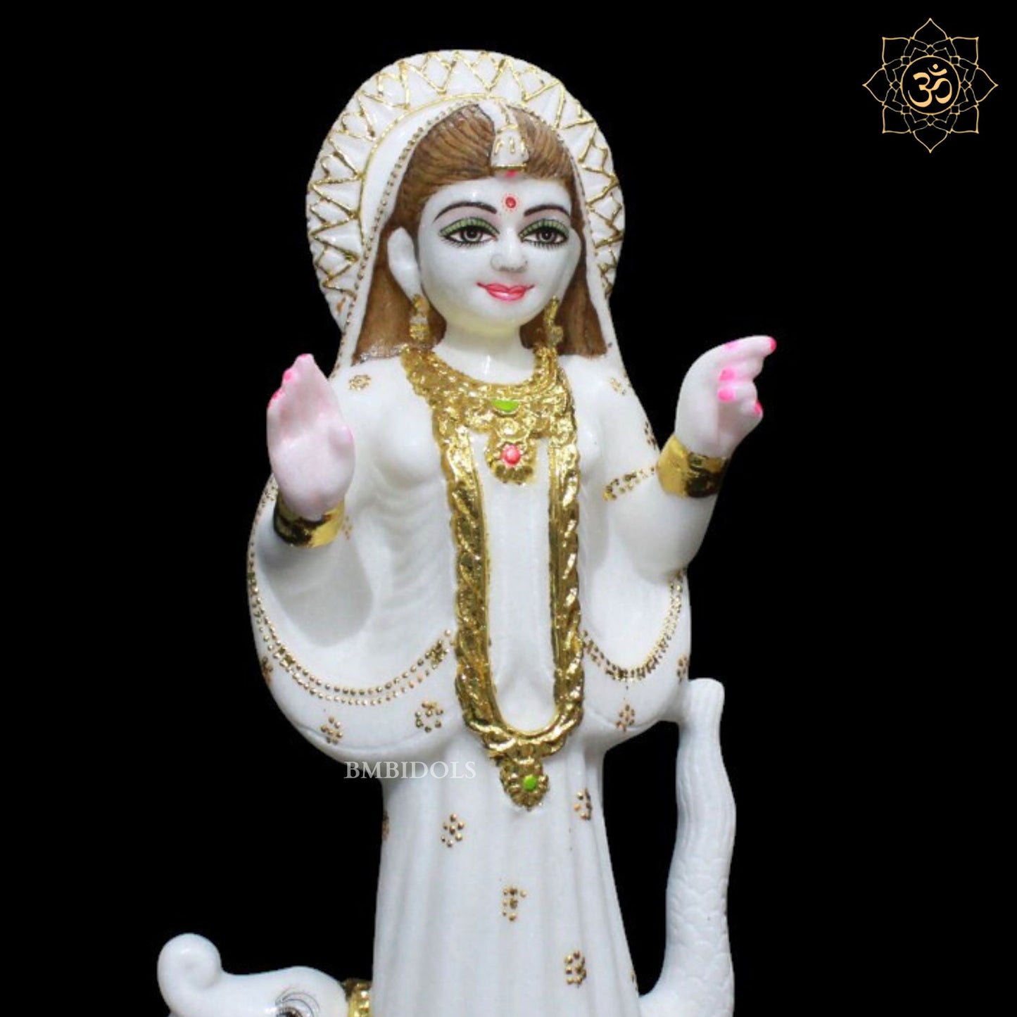 Marble Khodiyar Maa Murti for Homes and Temples in 15inches