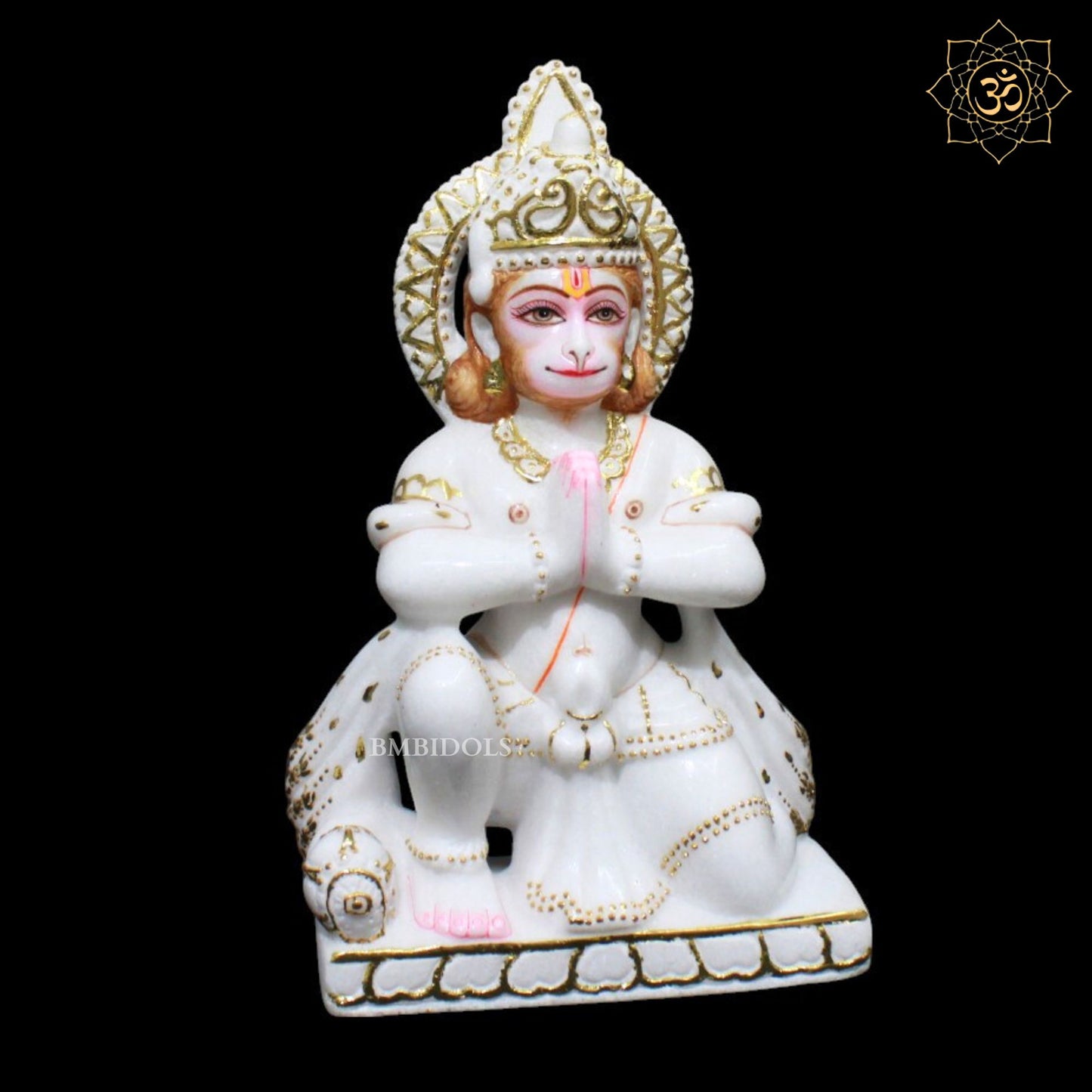 Das Hanuman Marble Murti for Homes and Temples in 12inches