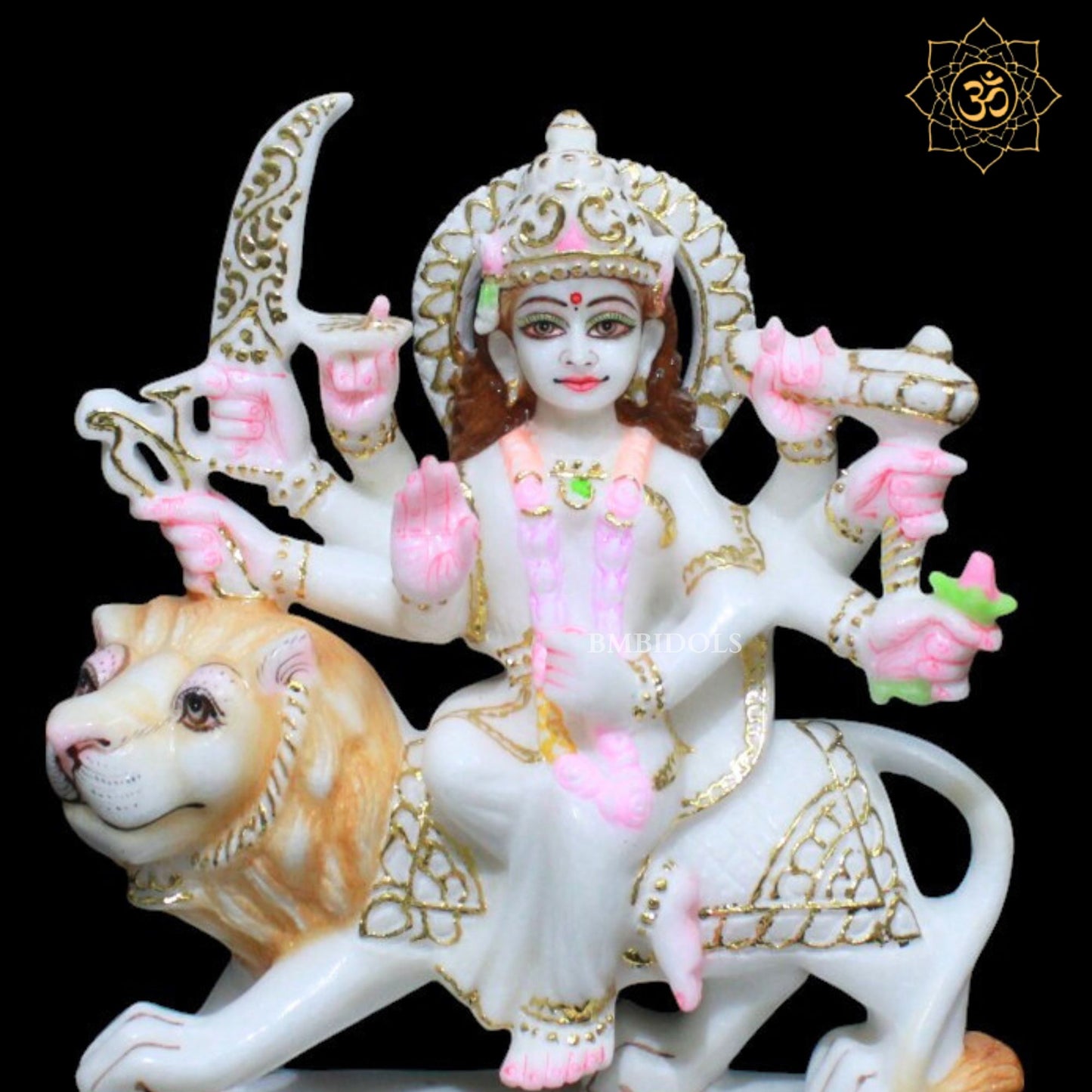 Durga Marble Murti for Homes and Temples in 9inches in Makrana Marble
