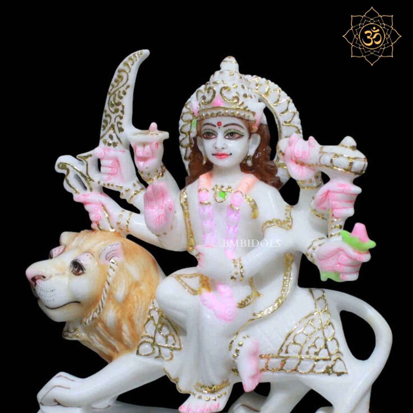 Durga Marble Murti for Homes and Temples in 9inches in Makrana Marble