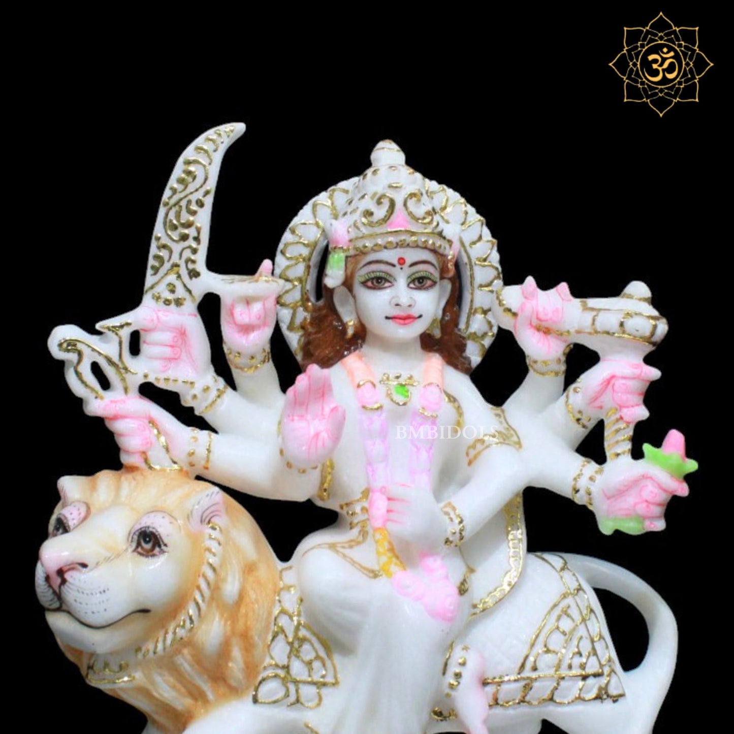 Durga Marble Murti for Homes and Temples in 9inches in Makrana Marble