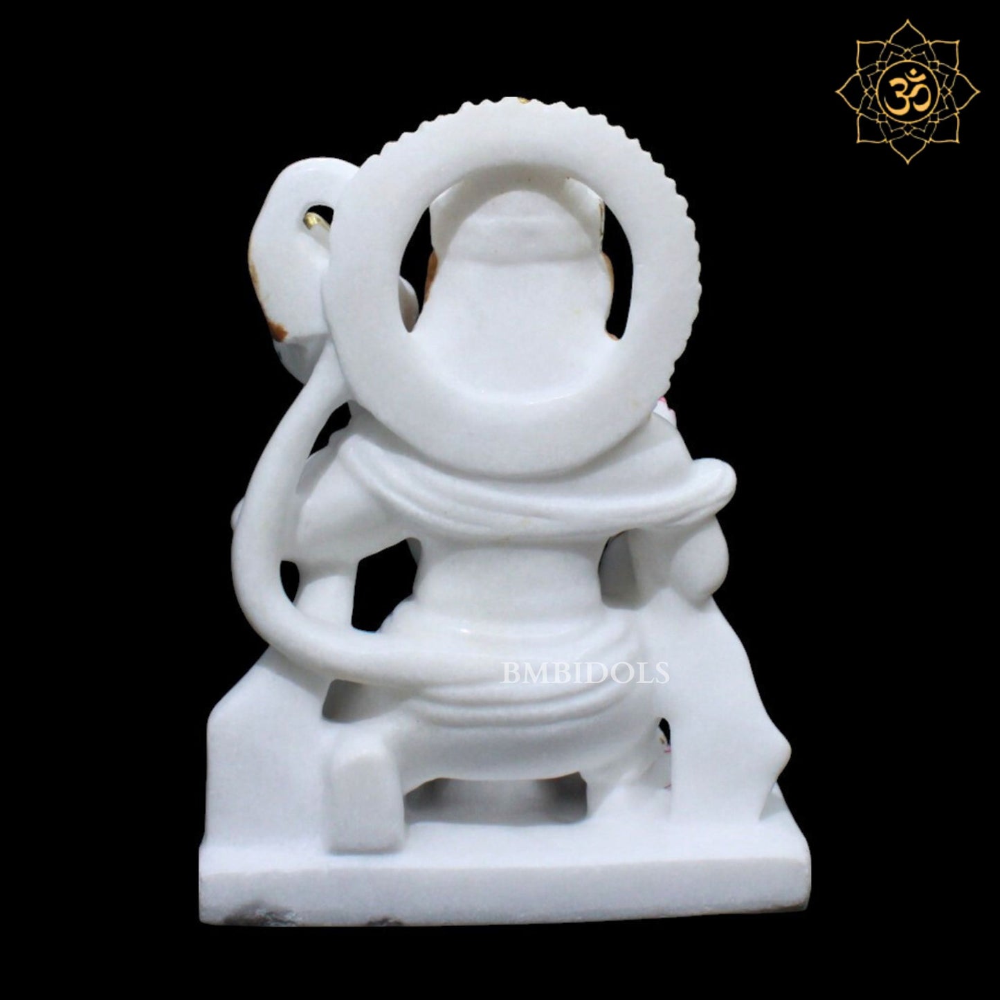 Hanuman Ashirwad in Makrana Marble in 12inch