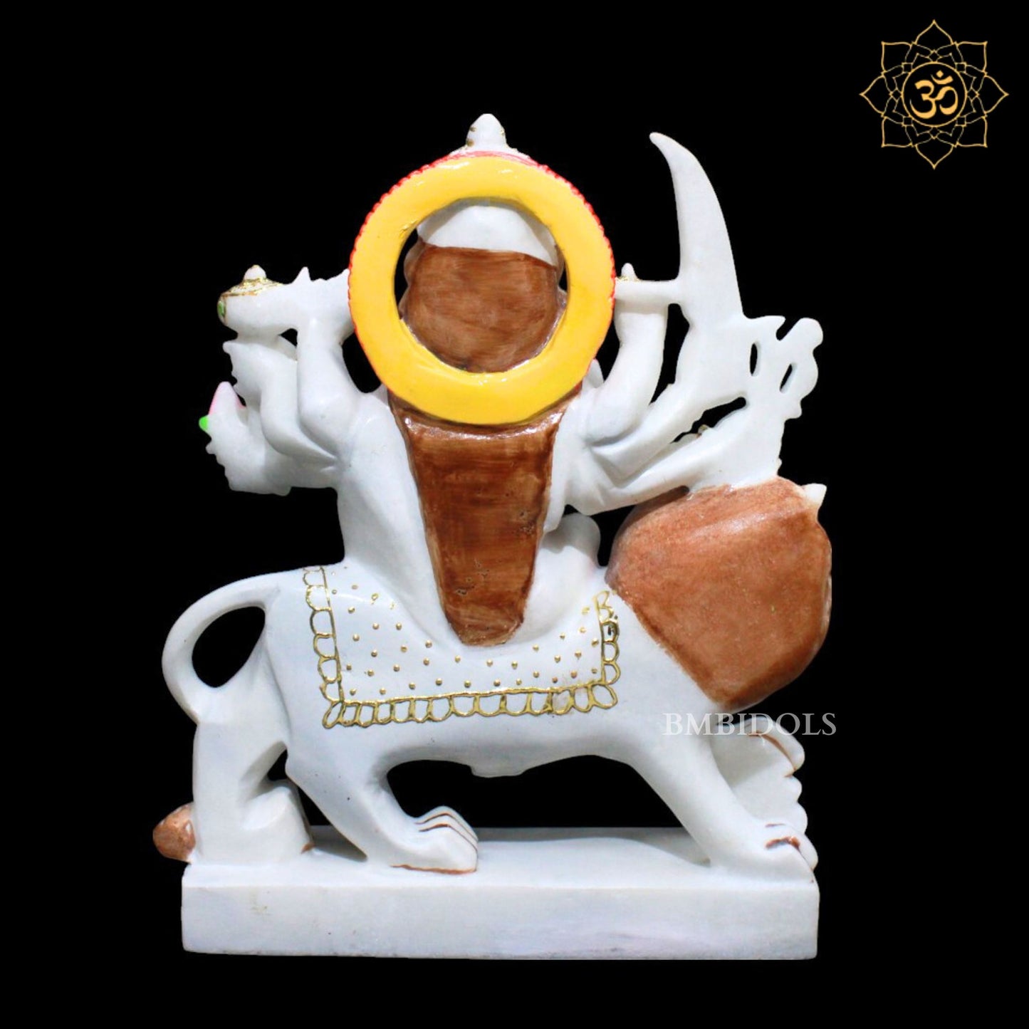 Durga Marble Statue in Makrana Marble in 12inches