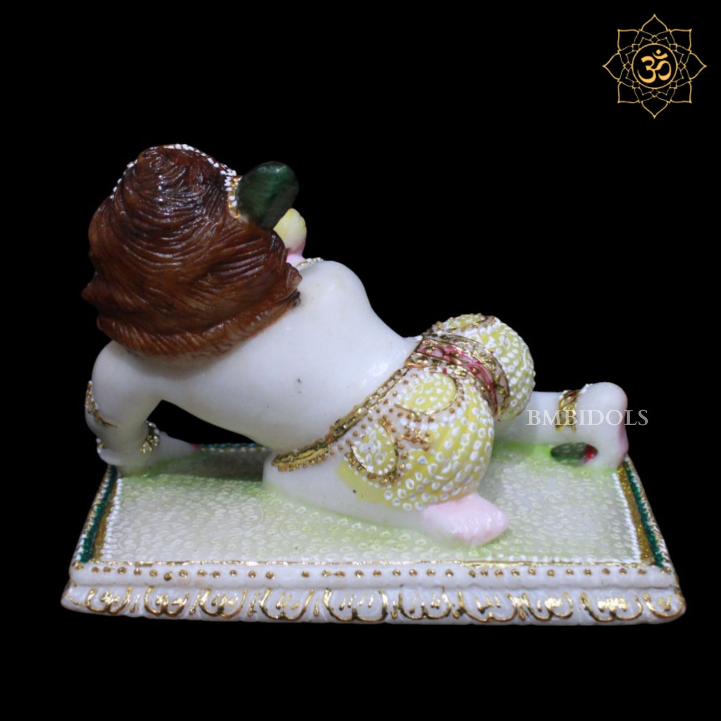 Laddu Gopal Marble Murti for Home Mandirs in 5inches